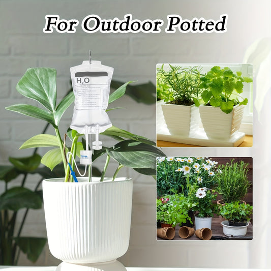 Give your plants the fluids they need with this funky IV drip system